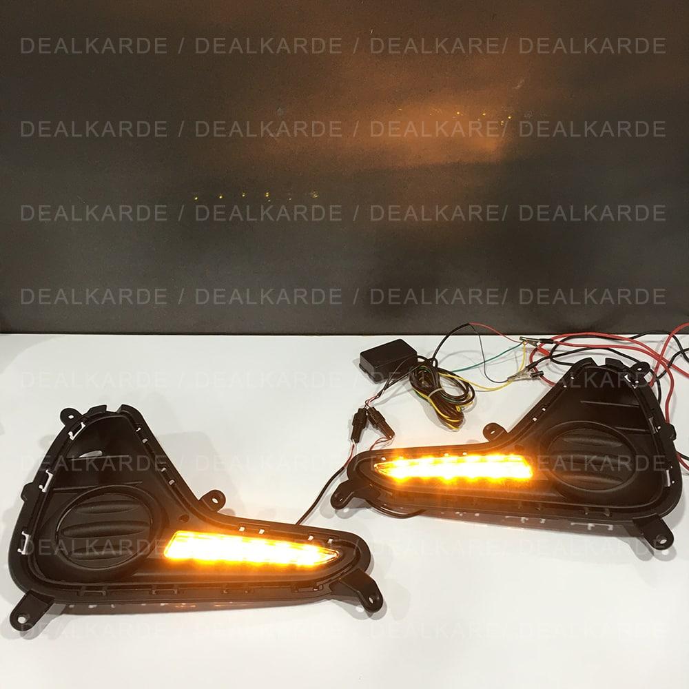 Hyundai Grand i10 2018 Led DRL With Sequencel Matrix Indicator