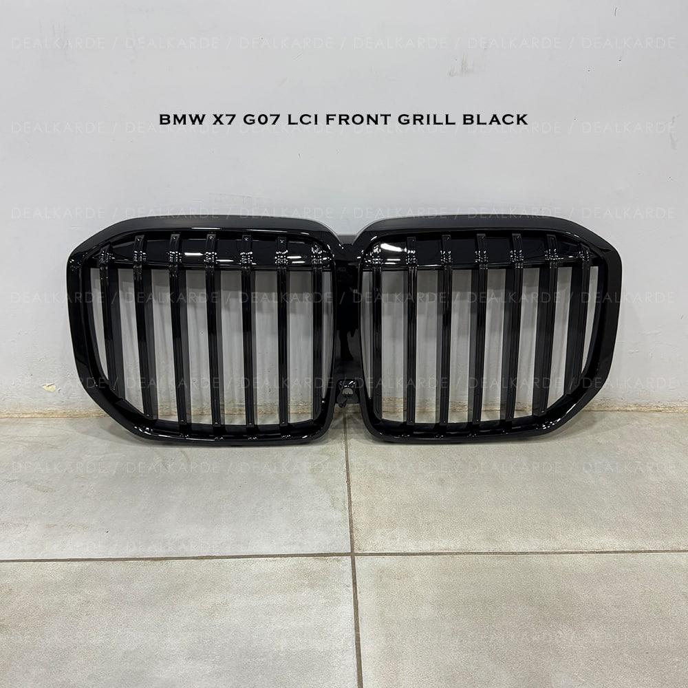 Dual Bar Glossy Black Front Grill Suitable For BMW X7 G07 LCI 