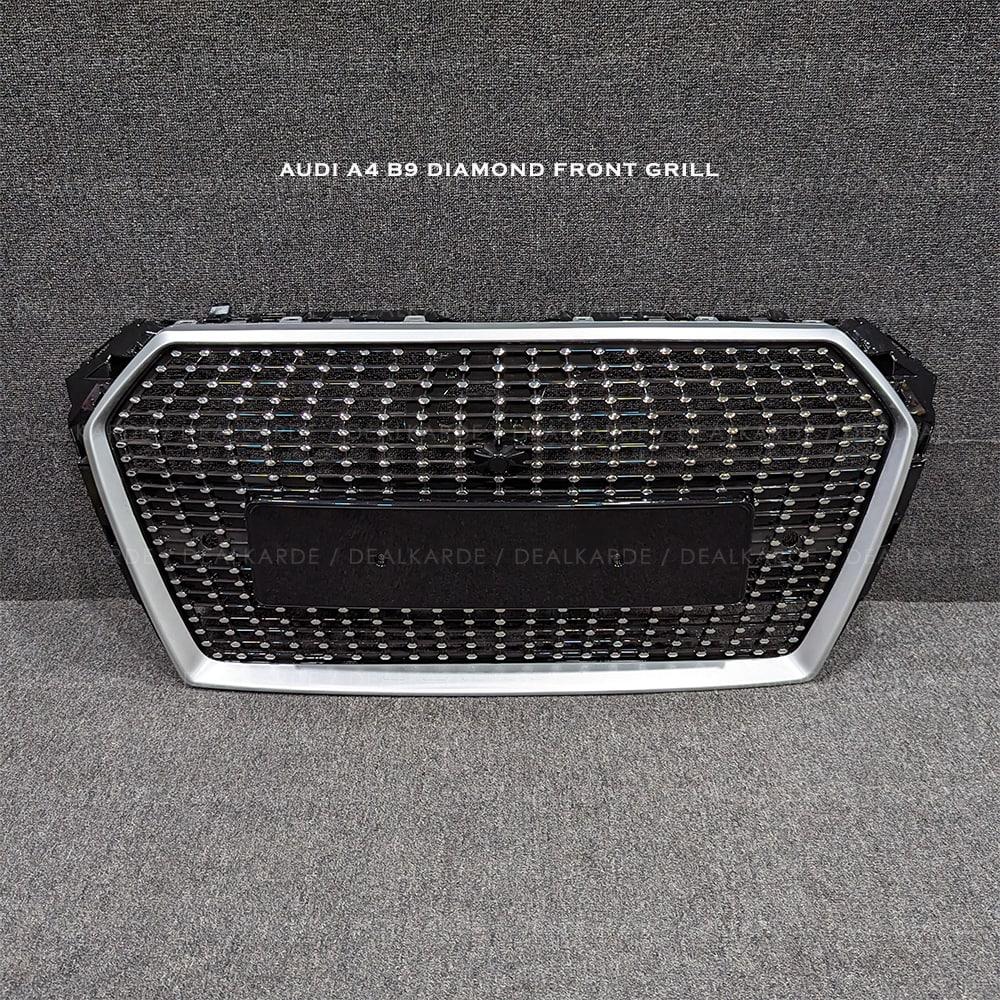  Silver Diamond Front Grill Suitable For Audi A4 B9 