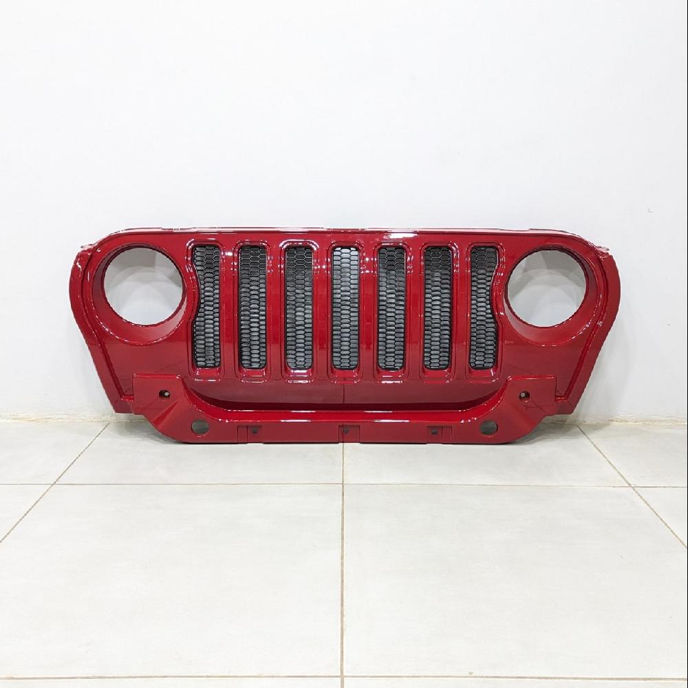  Red 7 Slot Front Grill Compatible For Mahindra Thar 2021 