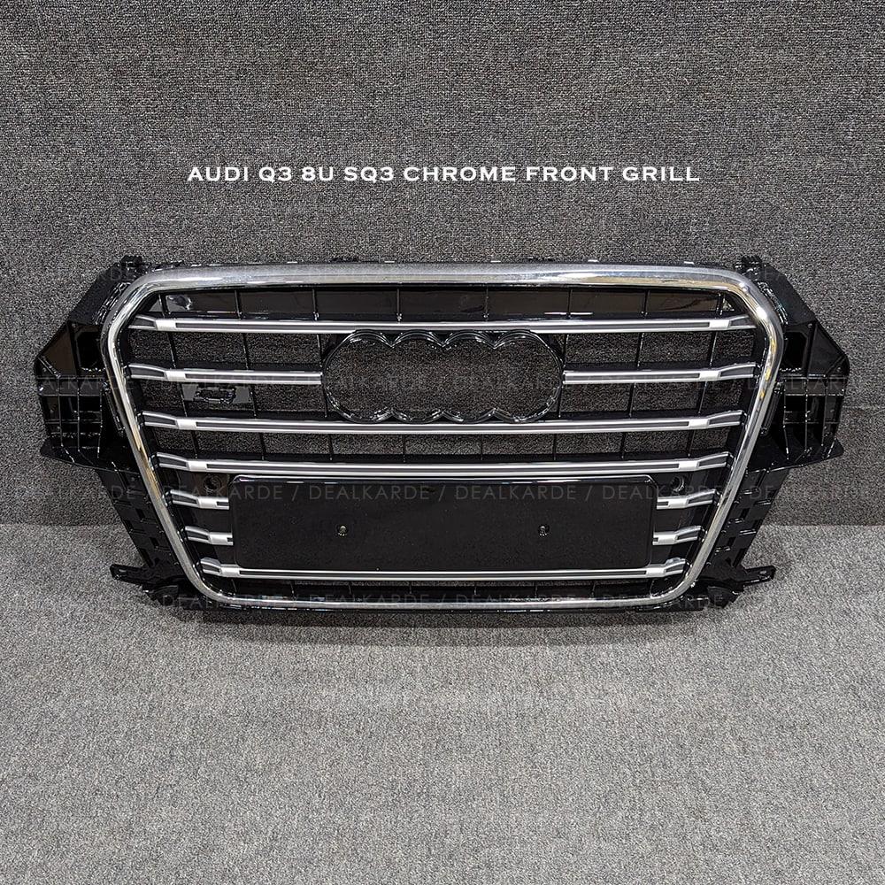 SQ3 Chrome Front Grill Compatible For Audi Q3 8U