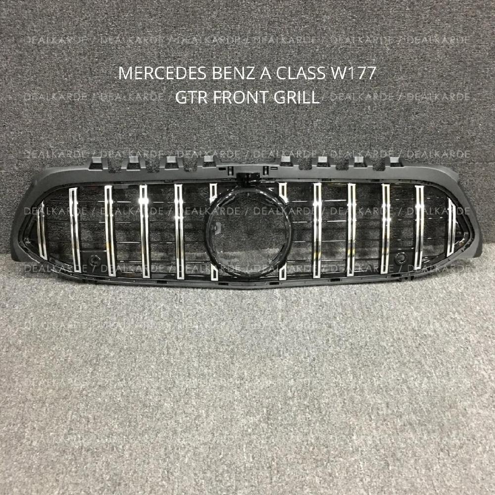 gtr-front-grill-silver-compatible-for-mercedes-benz-a-class-w177-limo-pre-facelift-ga0139