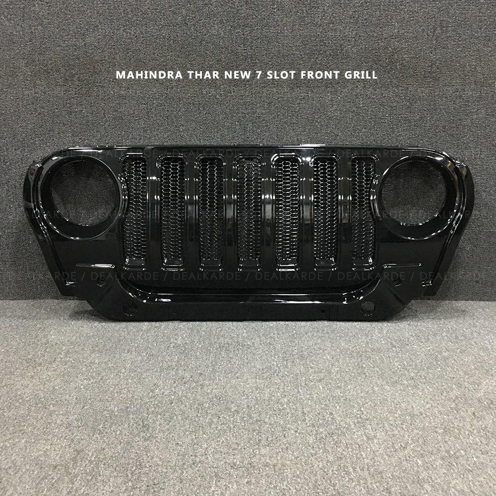 new-7-slot-glossy-black-front-grill-compatible-for-mahindra-thar-ga0148