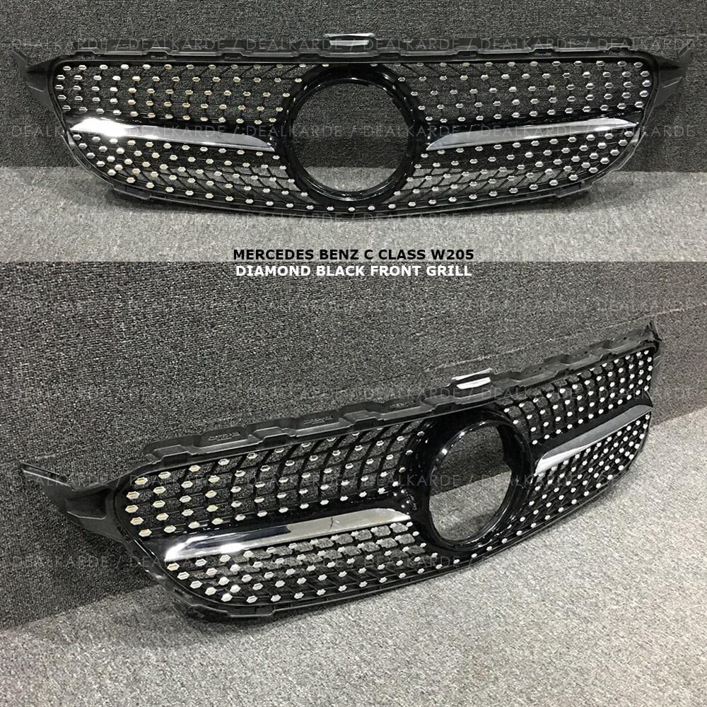 diamond-black-front-grill-compatible-for-mercedes-benz-c-class-w205-ga0162