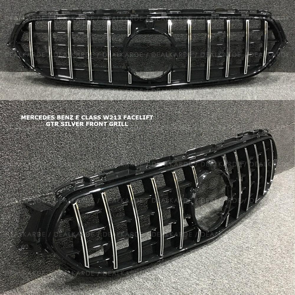  GTR Silver Front Grill Suitable For Mercedes Benz E Class W213 Facelift