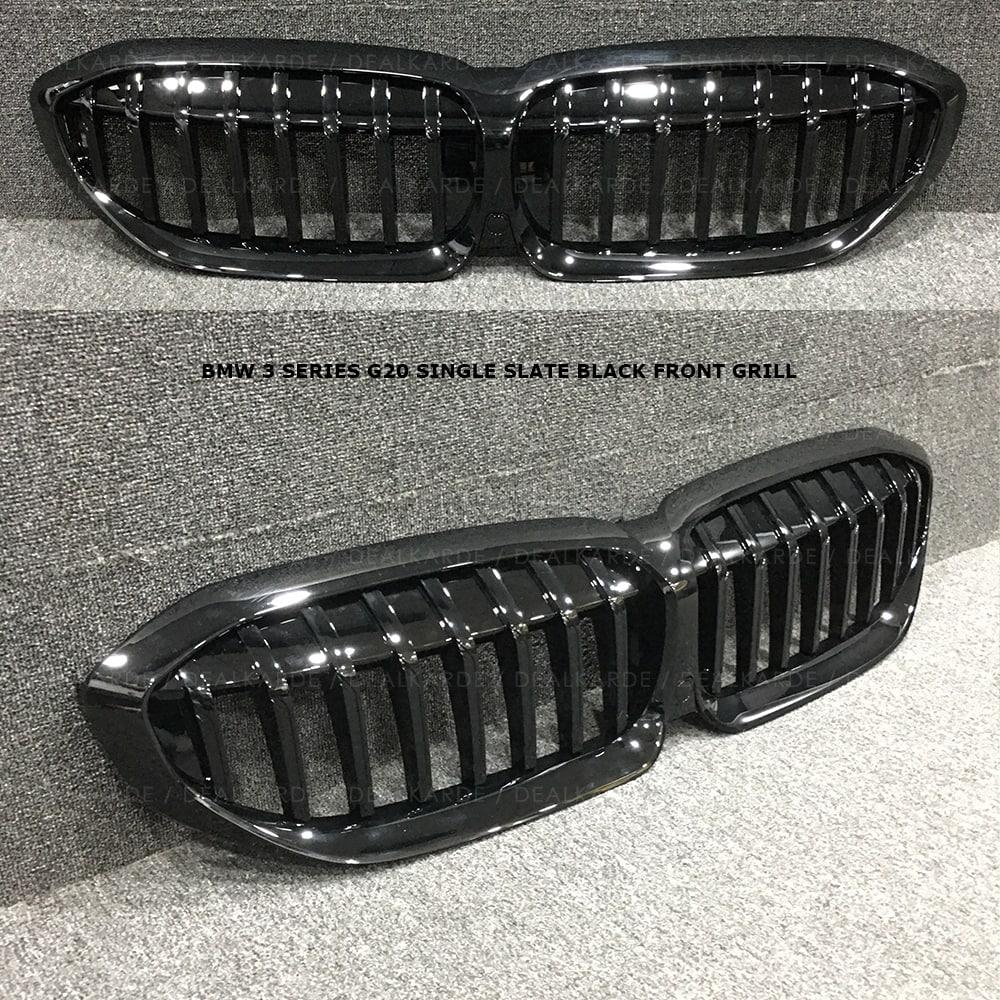  Single Bar Glossy Black Front Grill Compatible For BMW 3 Series G20