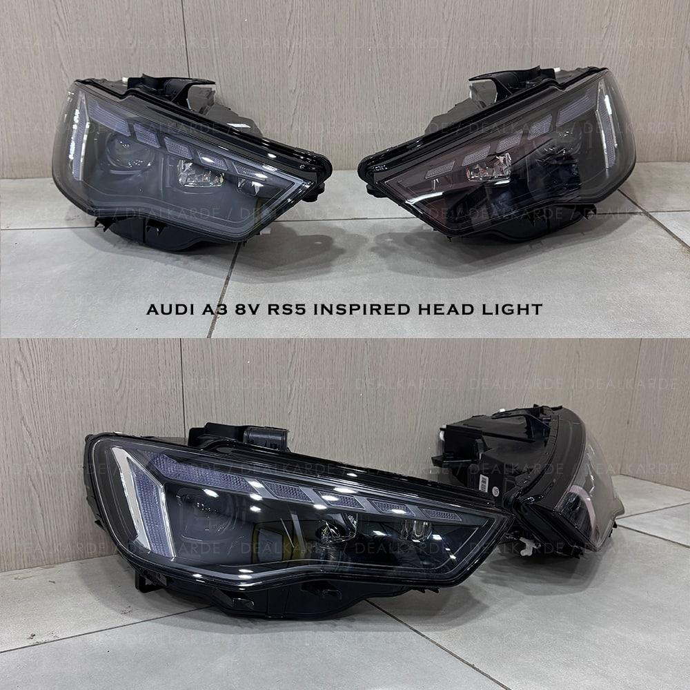 RS5 Inspired Led Headlight Compatible For Audi A3 8V 