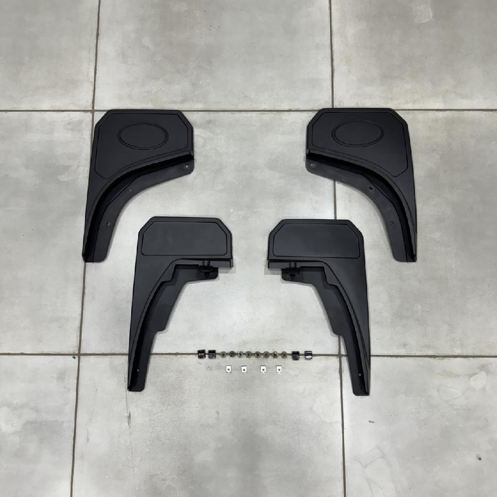 Set of 4 Pcs Black Union Jack Big Mud Flaps Compatible For Land Rover Defender