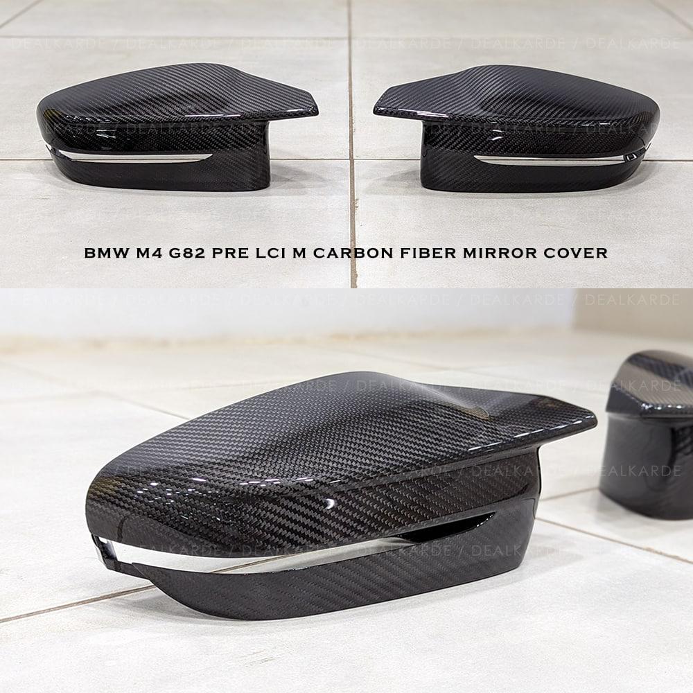 M Carbon Fiber Mirror Cover Compatible For BMW M4 G82 Pre LCI 