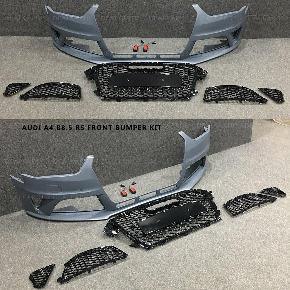  RS4 Front Bumper With Grill ( Body Kit ) Compatible For Audi A4 B8.5