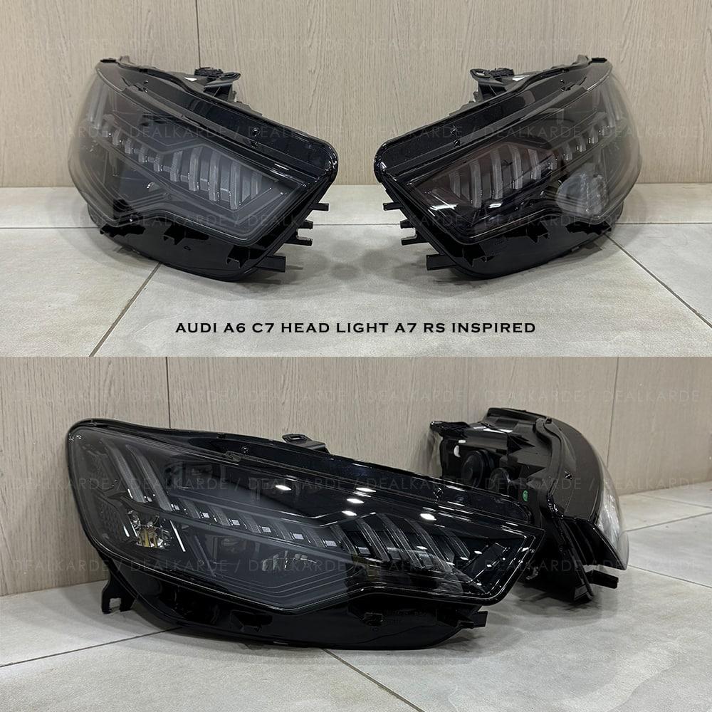 A7 RS Inspired Headlight Compatible For Audi A6 C7