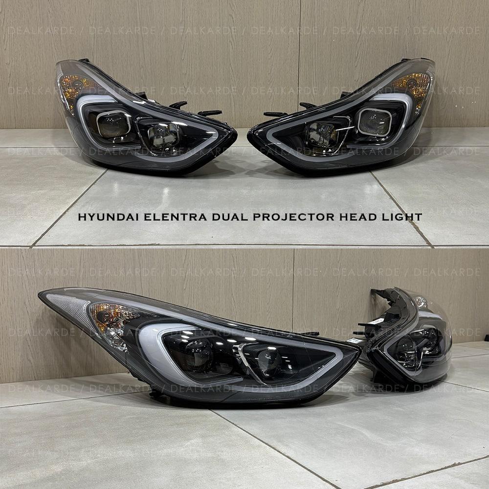 Dual Projector Headlight Compatible For Hyundai Elentra 2012