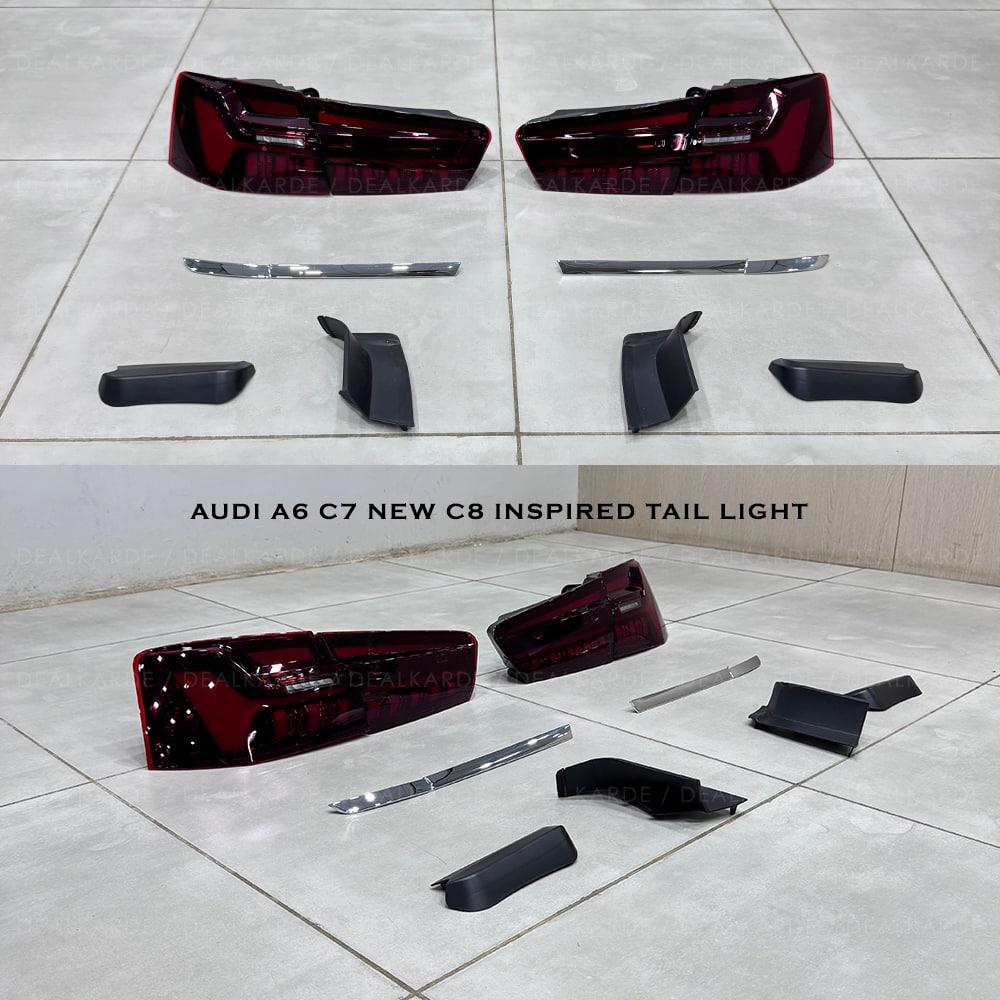  New C8 Inspired Taillight Compatible For Audi A6 C7