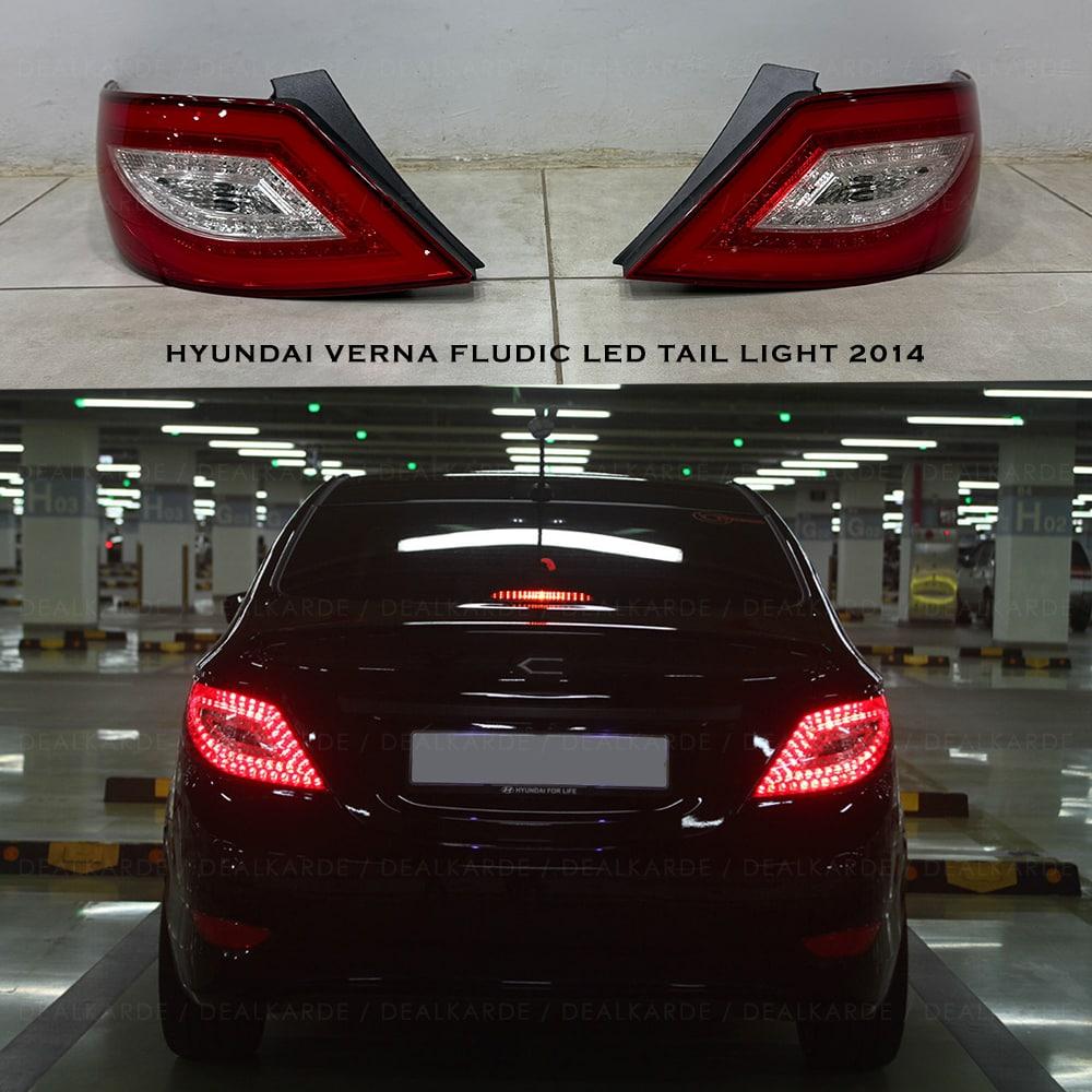 LED Taillight Compatible For Hyundai Verna Fludic