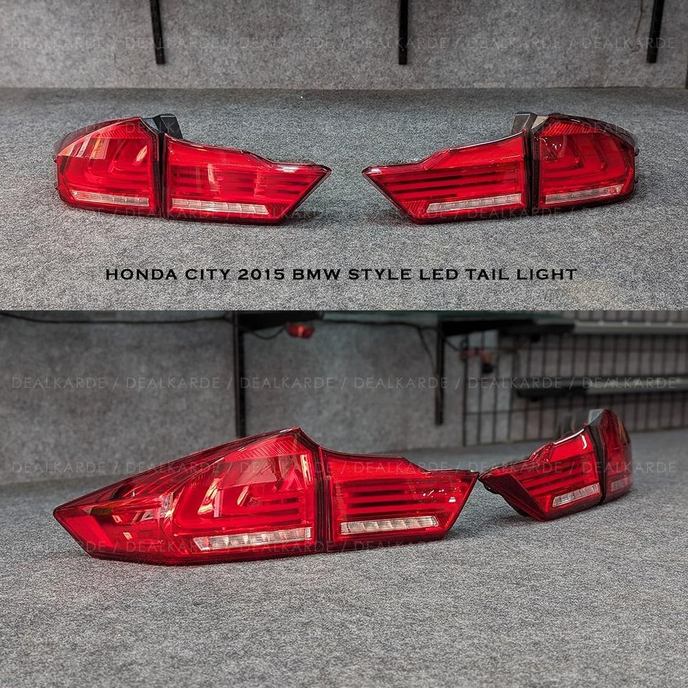 BMW Style LED Taillight Compatible For Honda City 2015