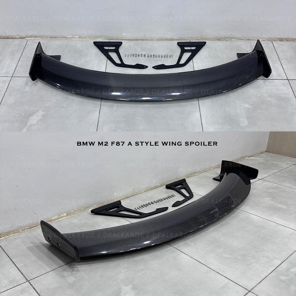 A Style Carbon Fiber Wing Spoiler Compatible For BMW M2 F87