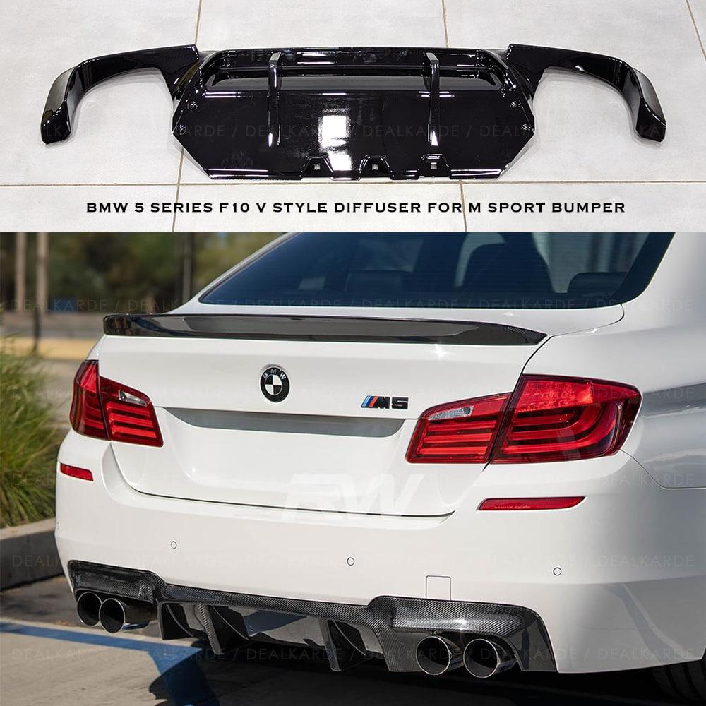 V Style Diffuser For M Sport Bumper Suitable For BMW 5 Series F10