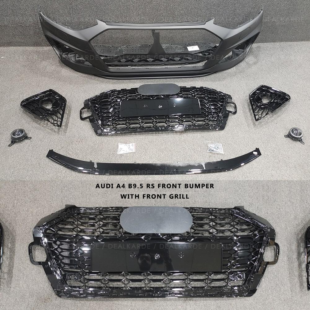 RS4 Front Bumper Kit With Front Grill Body Kit Suitable For Audi A4 B9.5