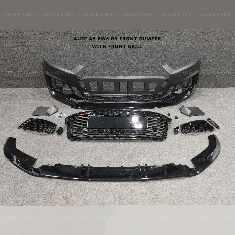 RS5 Front Bumper Kit With Front Grill & Front Lip Body Kit Suitable For Audi A5 8W6