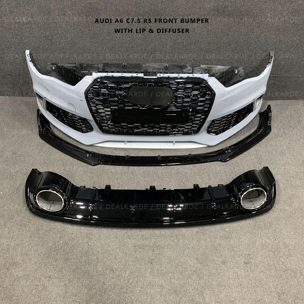 RS6 Front Bumper With Lip & Diffuser Body Kit Suitable For Audi A6 C7.5