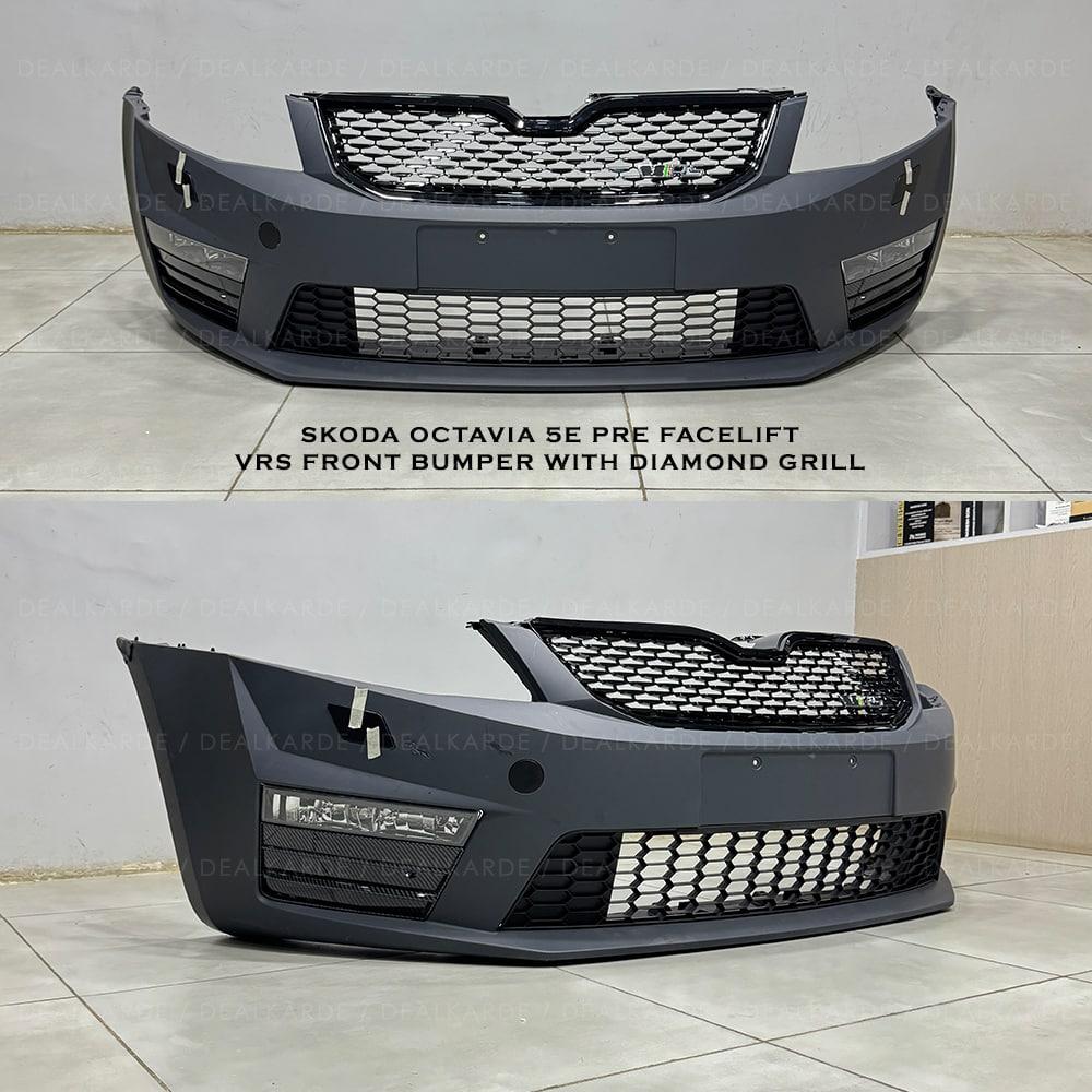 VRS Front Bumper Kit With Diamond Grill Suitable For Skoda Octavia