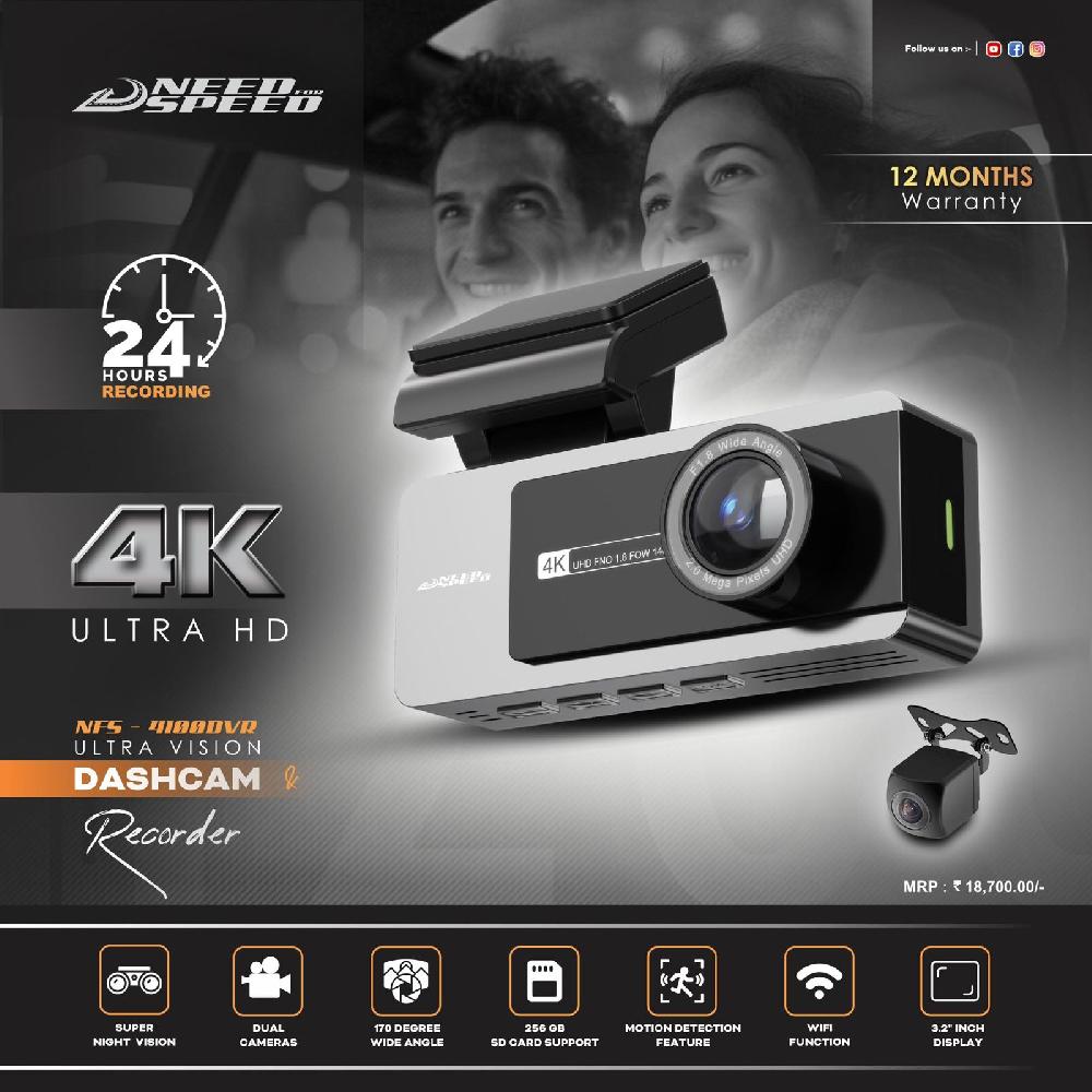 car Dash Camera DVR Of NFS Need For Speed With 4K Ultra Vision 