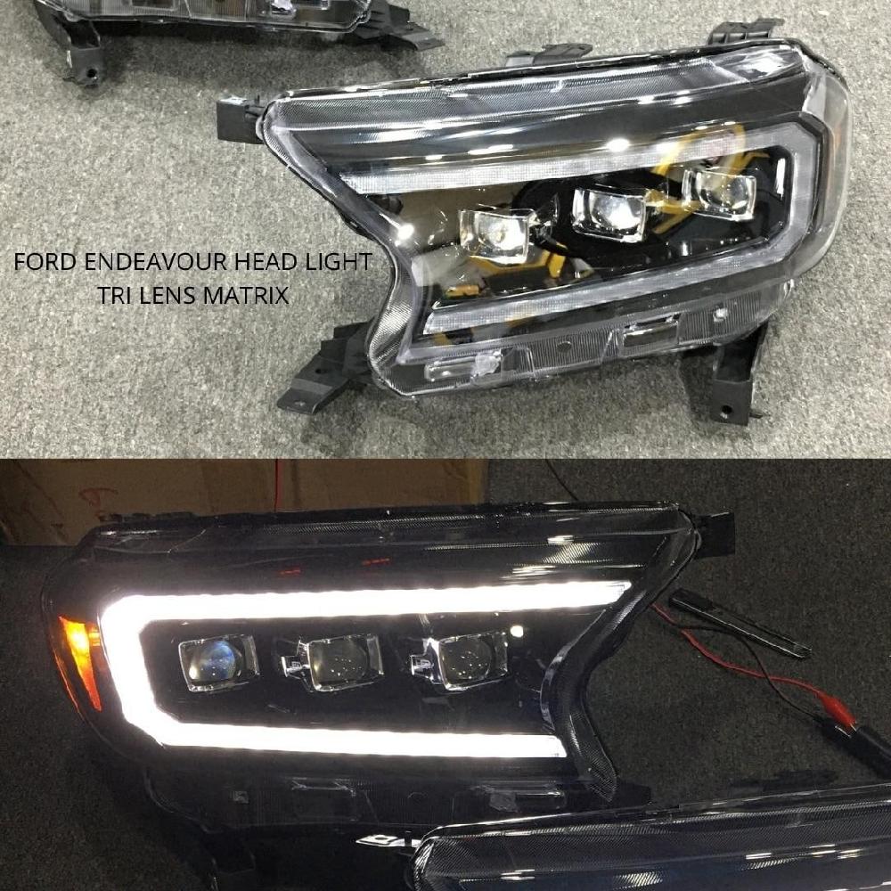  Tri Lens Headlight Suitable For Ford Endeavour