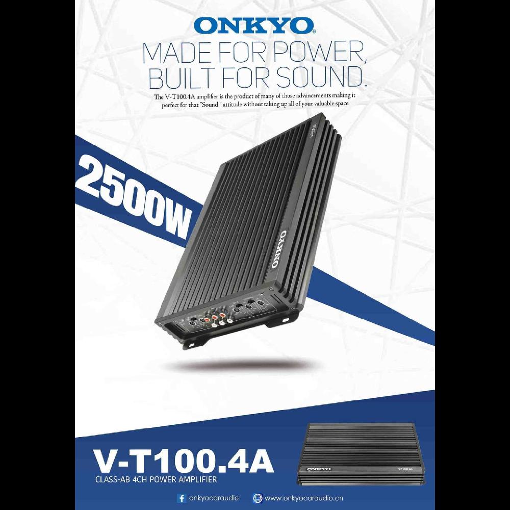 V - T100.4A Class - AB 4 Channel  Power Amplifier Of Onkyo