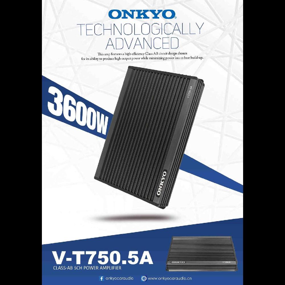 V - T750.5A Class - AB 5 Channel  Power Amplifier Of Onkyo