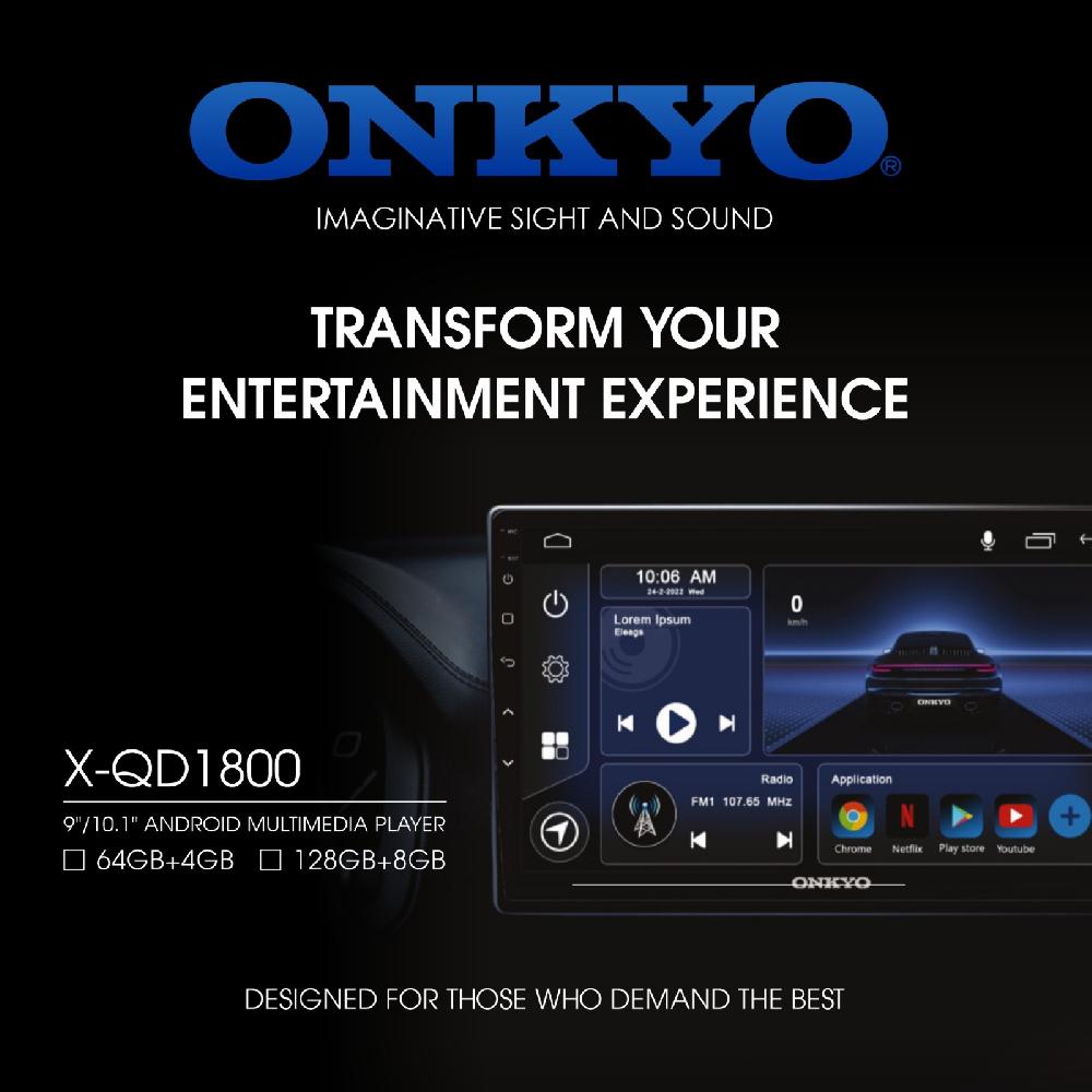 9 Inch Android Palyer 4GB RAM + 64GB Storage of Onkyo