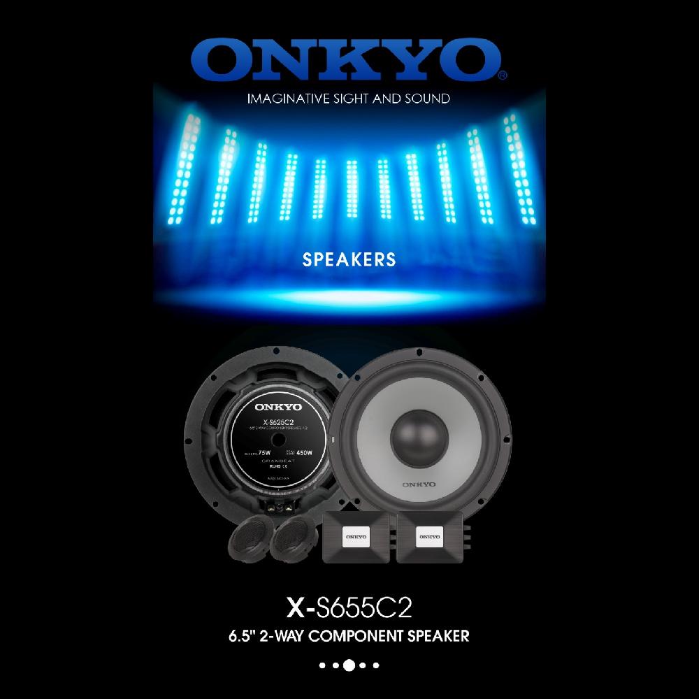 X - S655C2 6.5 Inch 2 Way Component Speaker Of Onkyo